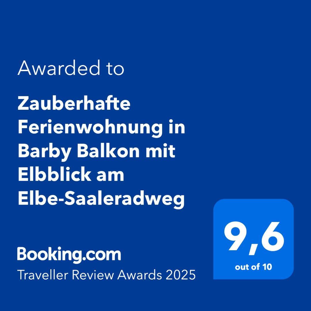 Zauberhafte Ferienwohnung In Barby Balkon Mit Elbblick Am Elbe-Saaleradweg Exterior photo